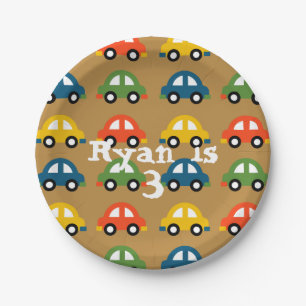 Cars paper plate