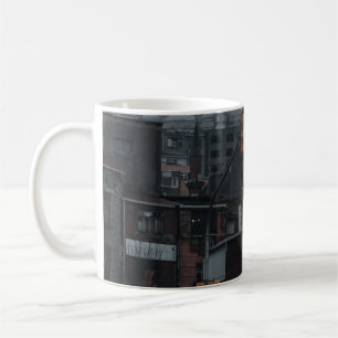 CARS PARKED NEAR BUILDING COFFEE MUG
