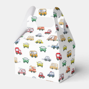 Cars Pattern Favor Box