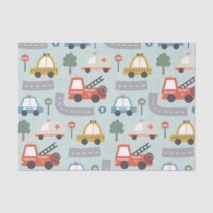 Cars Pattern kids Tissue Paper