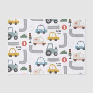 Cars Pattern kids  Tissue Paper