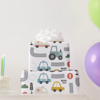 Cars Pattern kids  Wrapping Paper
