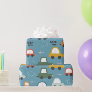 Cars Pattern kids Wrapping Paper