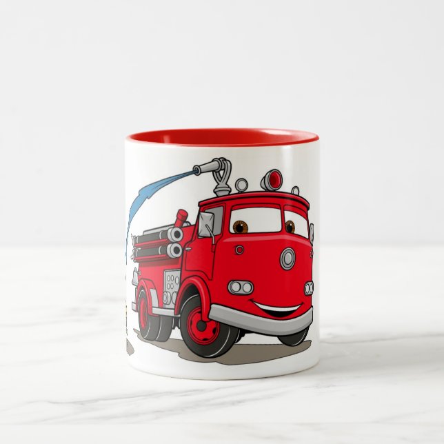 Cars Red Disney Two-Tone Coffee Mug (Center)