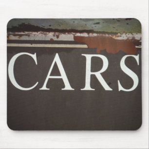 CARS Tow Truck Vintage Car Sign Mouse Pad