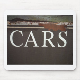 CARS Tow Truck Vintage Car Sign Mouse Pad
