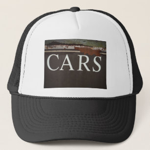 CARS Tow Truck Vintage Car Sign Trucker Hat