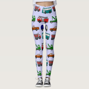 Cars, Trucks, Buses  Leggings