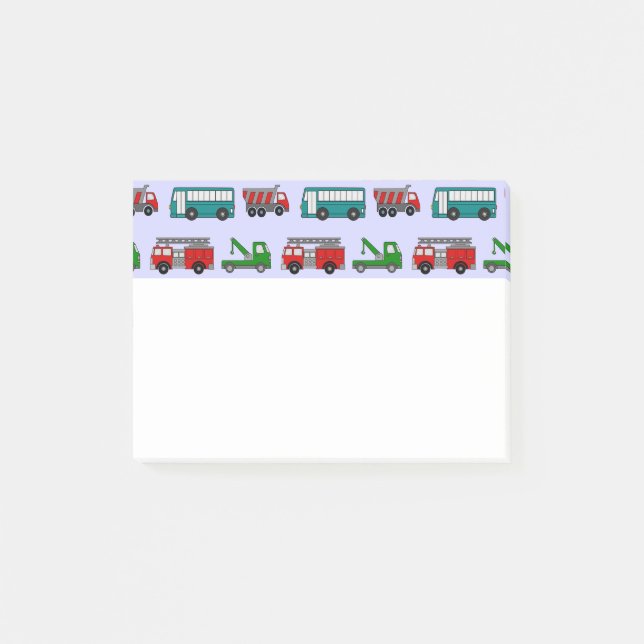 Cars, Trucks, Buses  Post-it Notes (Front)