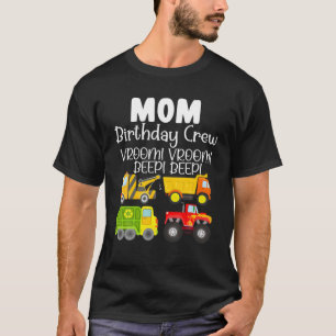 Cars Trucks Mom Birthday Crew Mom Of The Birthday T-Shirt