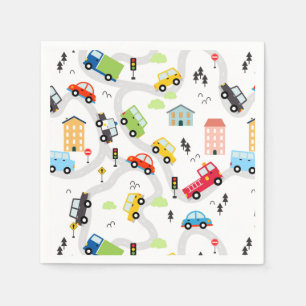 Cars Trucks  Napkin