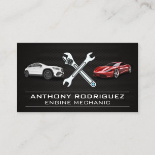 Cars Wrenches Mechanic Car Repair Business Card