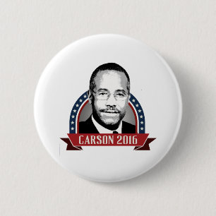 Carson 2016 Campaign Banner Nameplate 2 Inch Round Button