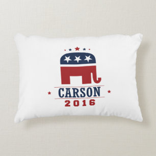 Carson 2016 GOP Elephant Design Accent Pillow