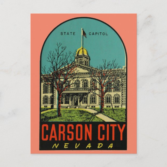 Carson City, Nevada Carte postale (Devant)