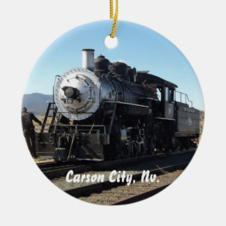 Carson City, Nevada Steam Train  Ornament