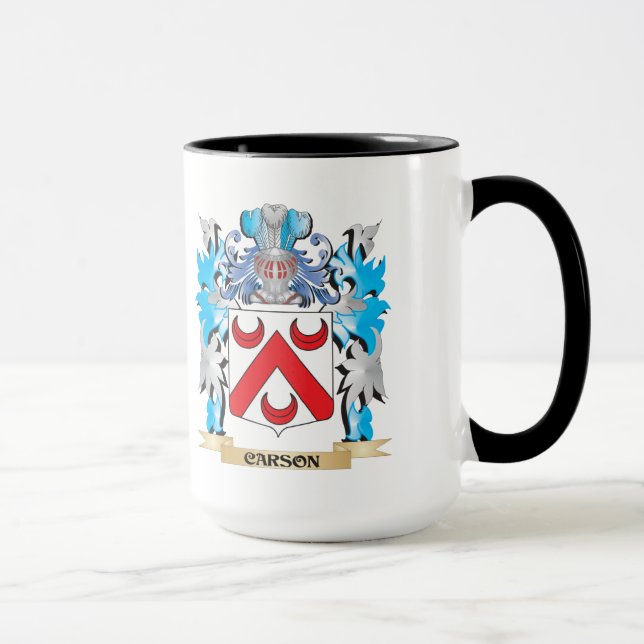 Carson Coat of Arms - Family Crest Mug (Right)