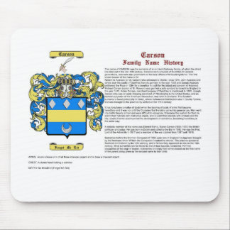Carson (history) mouse pad