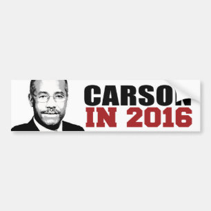 Carson in 2016 Bumper -.png Bumper Sticker