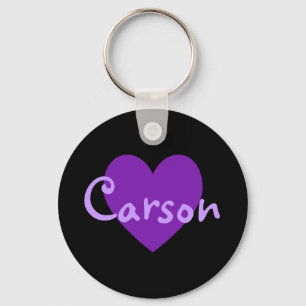 Carson in Purple Keychain