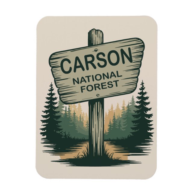 Carson National Forest New Mexico Magnet (Vertical)