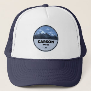 Carson Range California Nevada Camping Trucker Hat