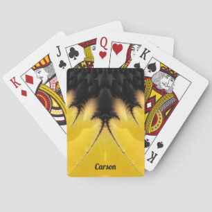 CARSON ~ STUNNING! Black and Yellow Design  Playing Cards