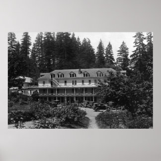 Carson, WA Shipherd's Springs Hotel View Poster