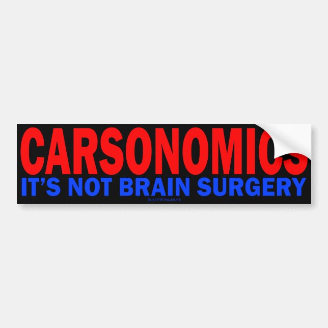 Carsonomics Bumper Sticker (Front)