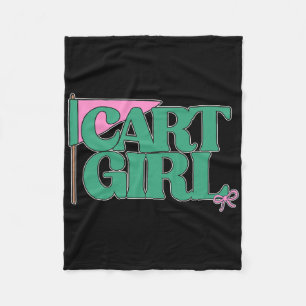 Cart Girl Funny Golf Lover Fleece Blanket