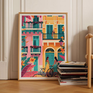 Cartagena Print Colombia Illustration Cartagena