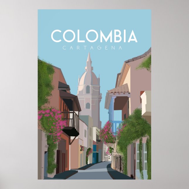 Cartajena colombia travel city, poster (Front)