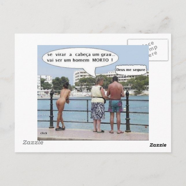 Cartão Postal com Imagens no verso e reverso Postcard (Back)