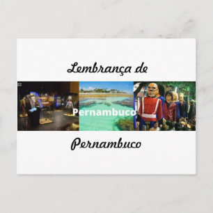 Cartão Postal Lembrança de Pernambuco Postcard