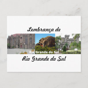 Cartão postal lembrança de Rio Grande do Sul Postcard
