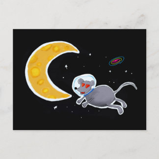 Cartão Postal - Mouse In Space Postcard