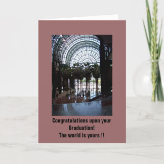 Carte 100_2109, Congratulations upon your graduation!..