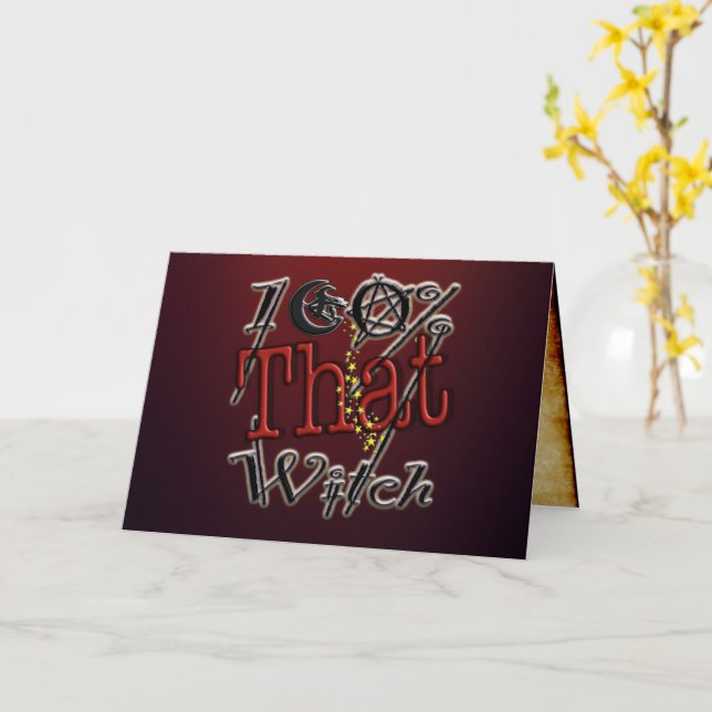 Carte 100% Cette sorcière par Carolyn @thewitchescorner  (Fleur jaune)