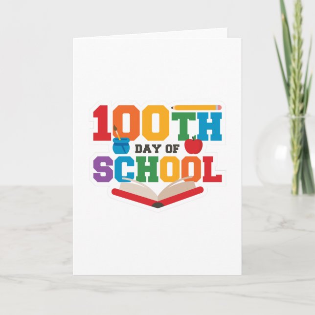 CARTE 100 JOURS DE JOUR SCOLAIRE (Devant)
