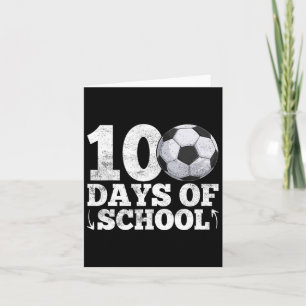Carte 100 Jours De Soccer Joueur Enseignant Étudiant 1