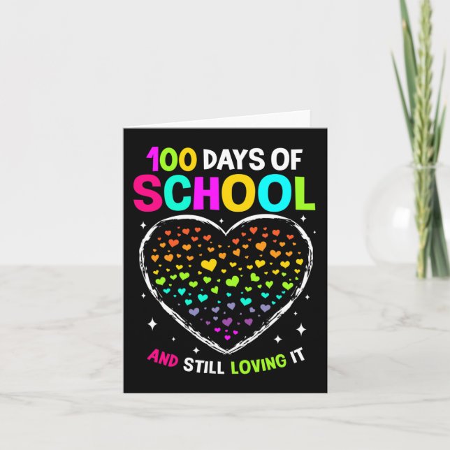 Carte 100 Jours D'École Fêtent Le 100E Jour De L'École B (Devant)