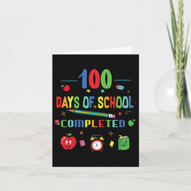 Carte 100 Jours D'Enseignant Et D'Étudiant 1 (Devant)