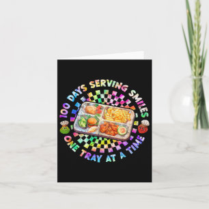 Carte 100 Jours Servant Sourires Un Plateau Par Jeu Tee 