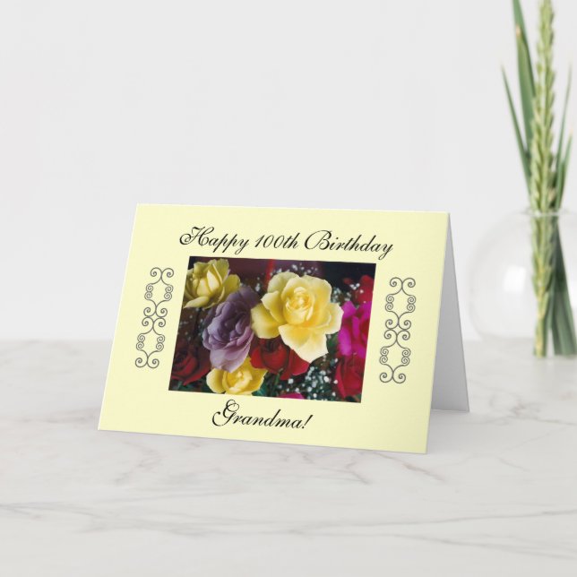 Carte 100e anniversaire (Devant)