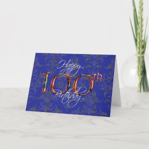Carte 100e anniversaire heureux