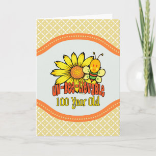 Carte 100e anniversaire - Incroyable à 100 ans