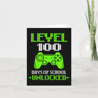 Carte 100e Jour De L'École Chemise Enfants Jeux Vidéo Ga
