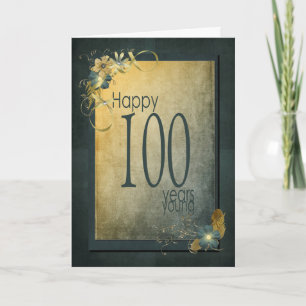 Carte 100th Birthday-vintage frame
