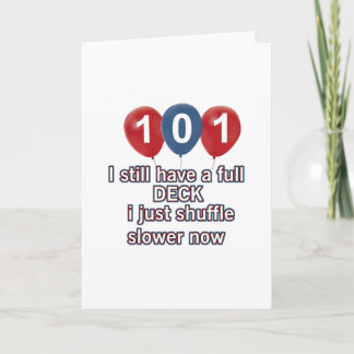 Carte 101 ans de dessins d'anniversaire drôles