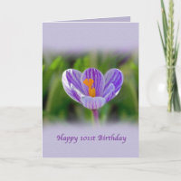 101e jour de Birthday, Religious, Crocus Flower